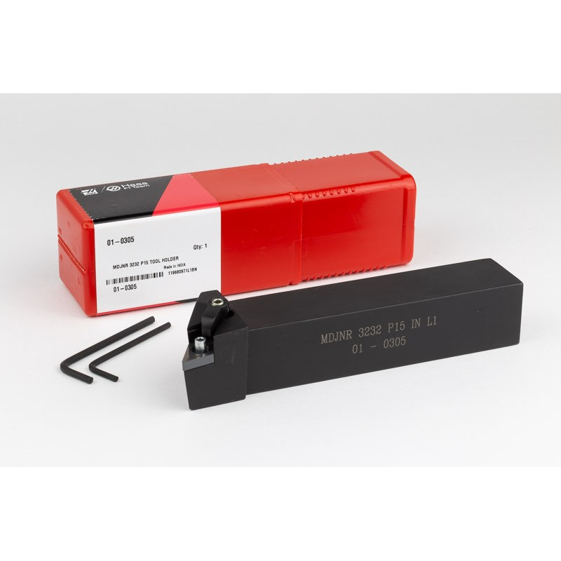 MDJNR3232-P15, 32mm Square Steel Shank External (OD) Turning Tool, Right-Hand, Multi-Lock