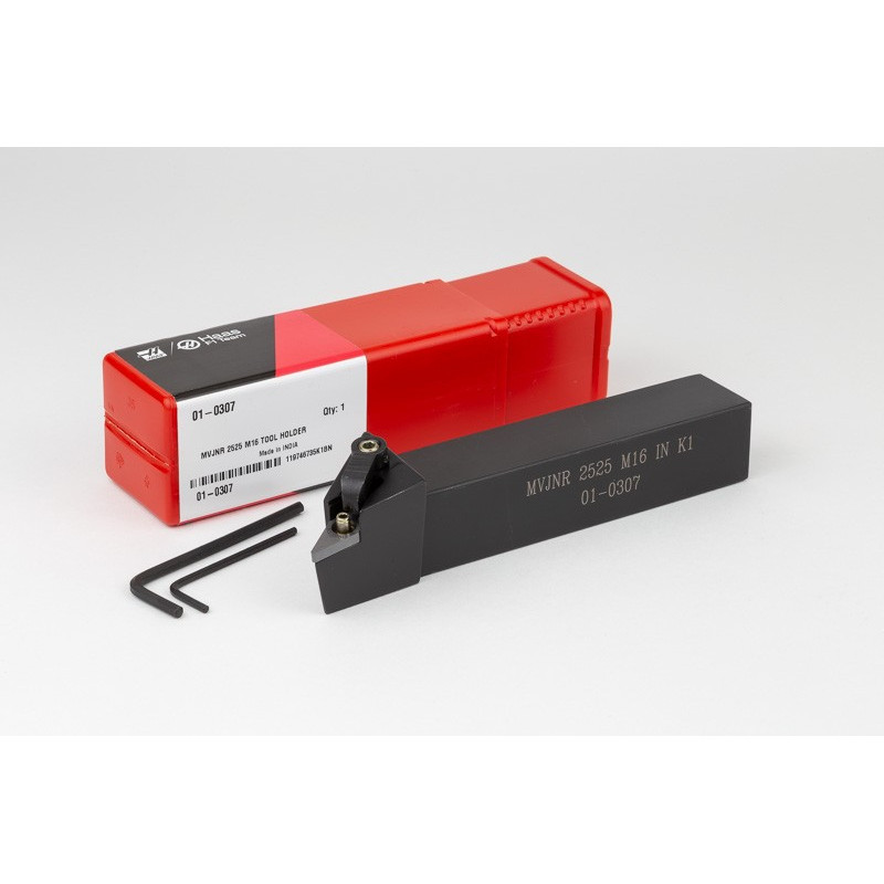 MVJNR2525-M16, 25mm Square Steel Shank External (OD) Turning Tool, Right-Hand, Multi-Lock