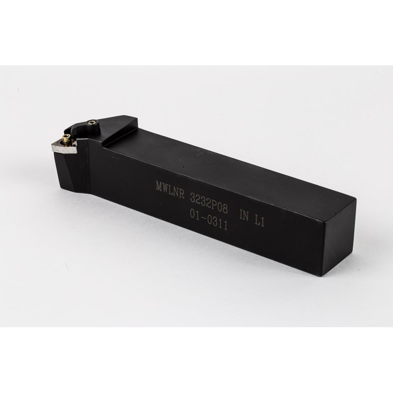 MWLNR3232-P08, 32mm Square Steel Shank External (OD) Turning Tool, Right-Hand, Multi-Lock