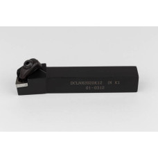 DCLNR2020-K12, 20mm Square Steel Shank External (OD) Turning Tool, Right-Hand, Double Clamp-Lock