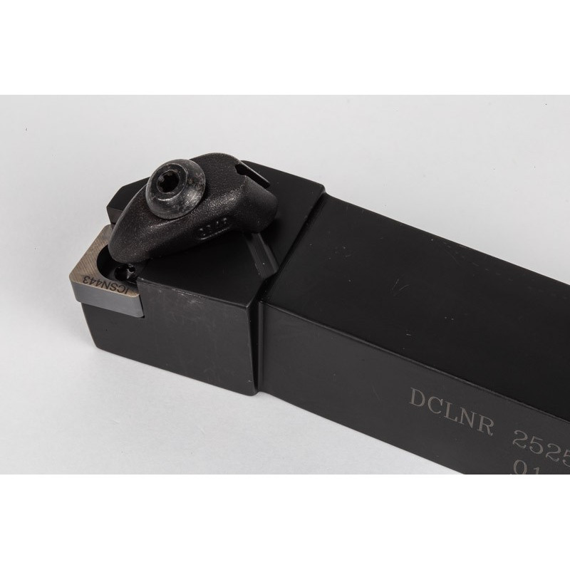 DCLNR2525-M12, 25mm Square Steel Shank External (OD) Turning Tool, Right-Hand, Double Clamp-Lock