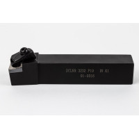 DCLNR3232-P19, 32-міліметровий токарний інструмент для зовнішнього (OD) різця з квадратним сталевим хвостовиком, правий, з подвійним затискачем та фіксатором