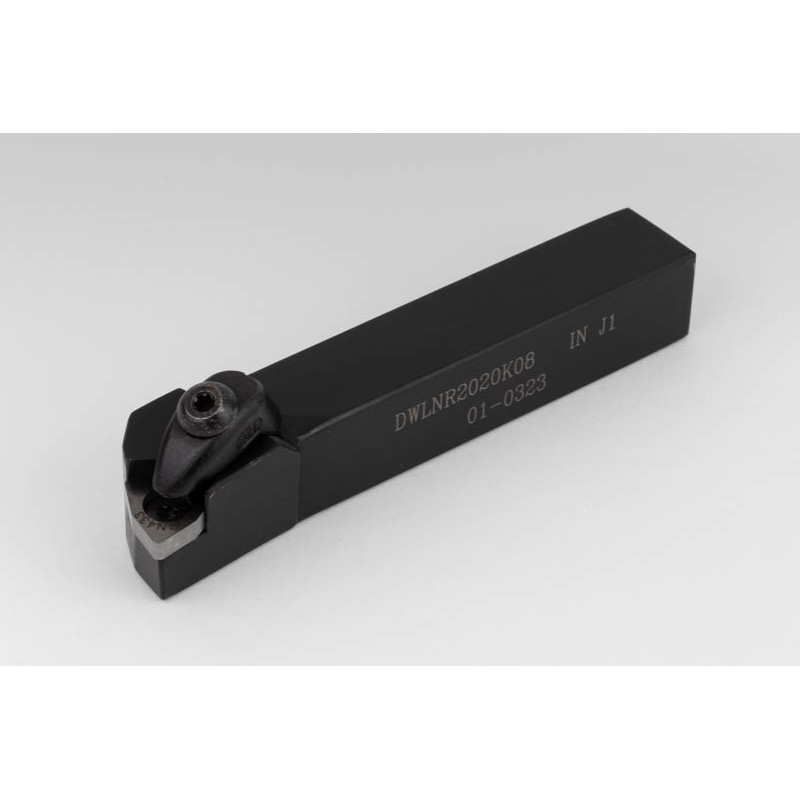 DWLNR2020-K08, 20-міліметровий токарний інструмент із зовнішнім (OD) квадратним сталевим хвостовиком, правий, подвійний затискний фіксатор