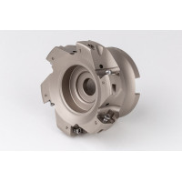 HPSM, 80mm Ø Shell Mill, 27mm Pilot Bore x 90° Lead Angle, 6 Flute, Positive/Positive Geometry, TSC