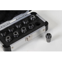 10-предметний набір цангових свердел ER16 з прямим отвором, 1 мм - 10 мм