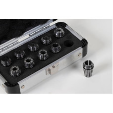 10-предметний набір цангових свердел ER16 з прямим отвором, 1 мм - 10 мм