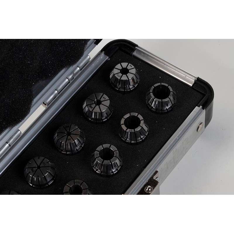 10-Piece, ER16 Straight Bore Collet Set, 1mm - 10mm