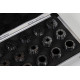 15-Piece, ER25 Straight Bore Collet Set, 2mm - 16mm