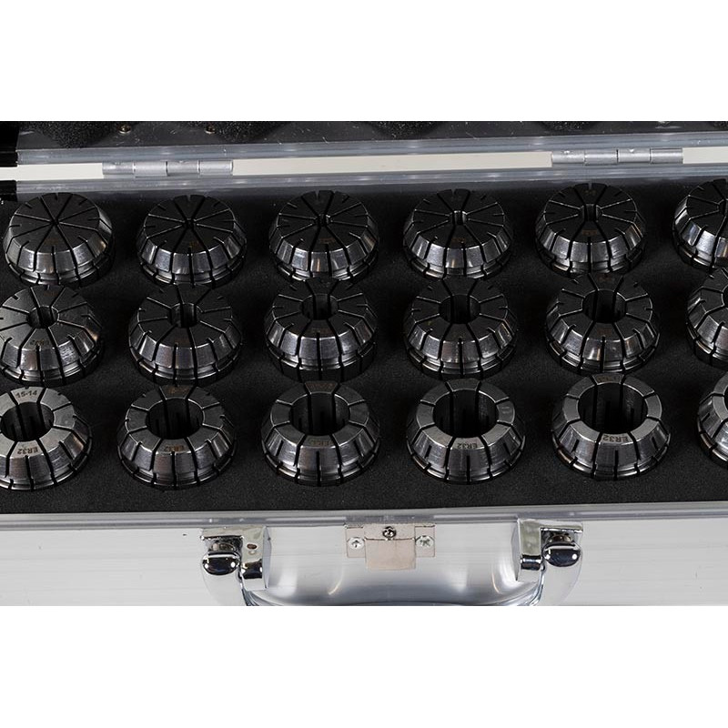 18-Piece, ER32 Straight Bore Collet Set, 3mm - 20mm