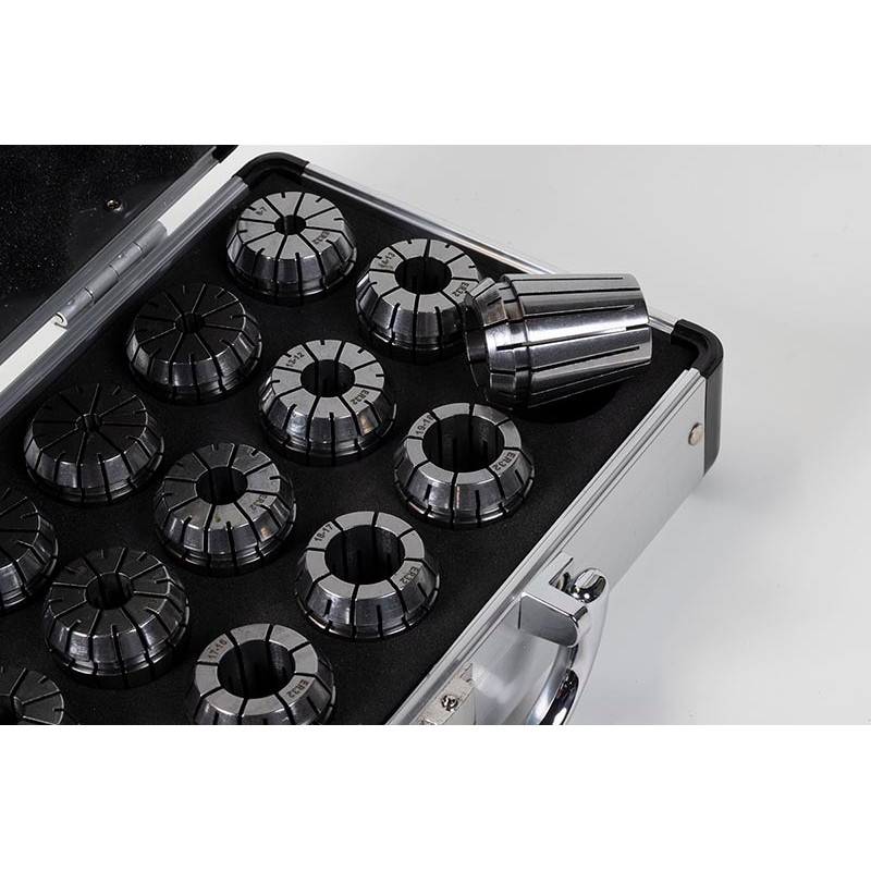 18-Piece, ER32 Straight Bore Collet Set, 3mm - 20mm