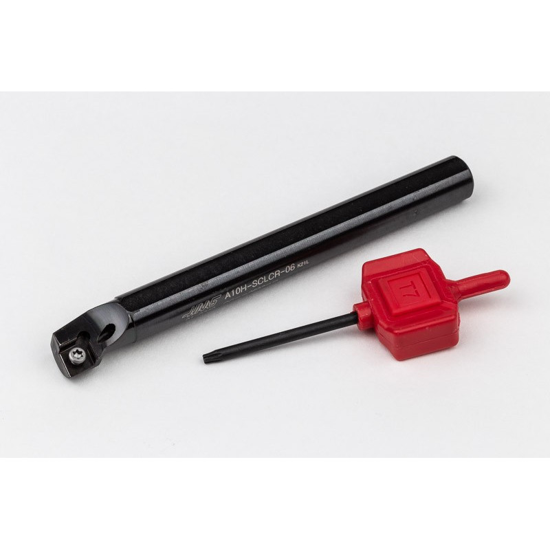 A10H-SCLCR-06, 10mm Ø Steel Shank Internal (ID) Boring Bar, Right-Hand, Screw-Lock, Through-Tool Coolant