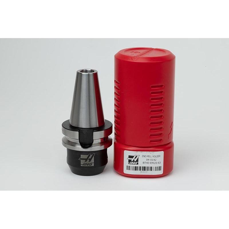 BT40 20mm End Mill Holder x 63mm Gage Length, TSC