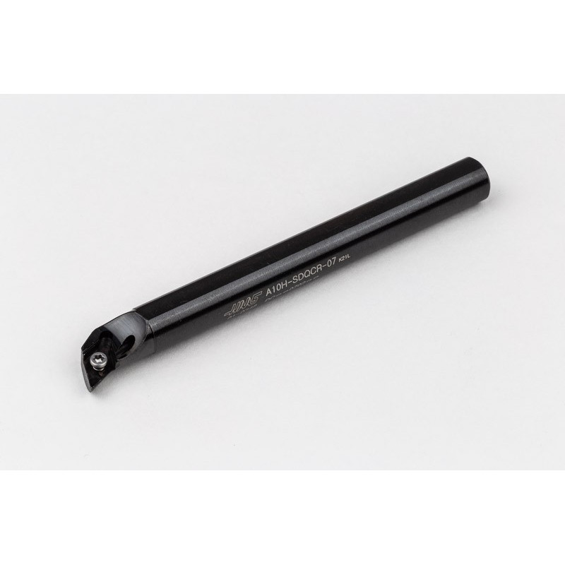 A10H-SDQCR-07, 10mm Ø Steel Shank Internal (ID) Boring Bar, Right-Hand, Screw-Lock, Through-Tool Coolant