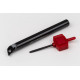 A10H-SDQCR-07, 10mm Ø Steel Shank Internal (ID) Boring Bar, Right-Hand, Screw-Lock, Through-Tool Coolant