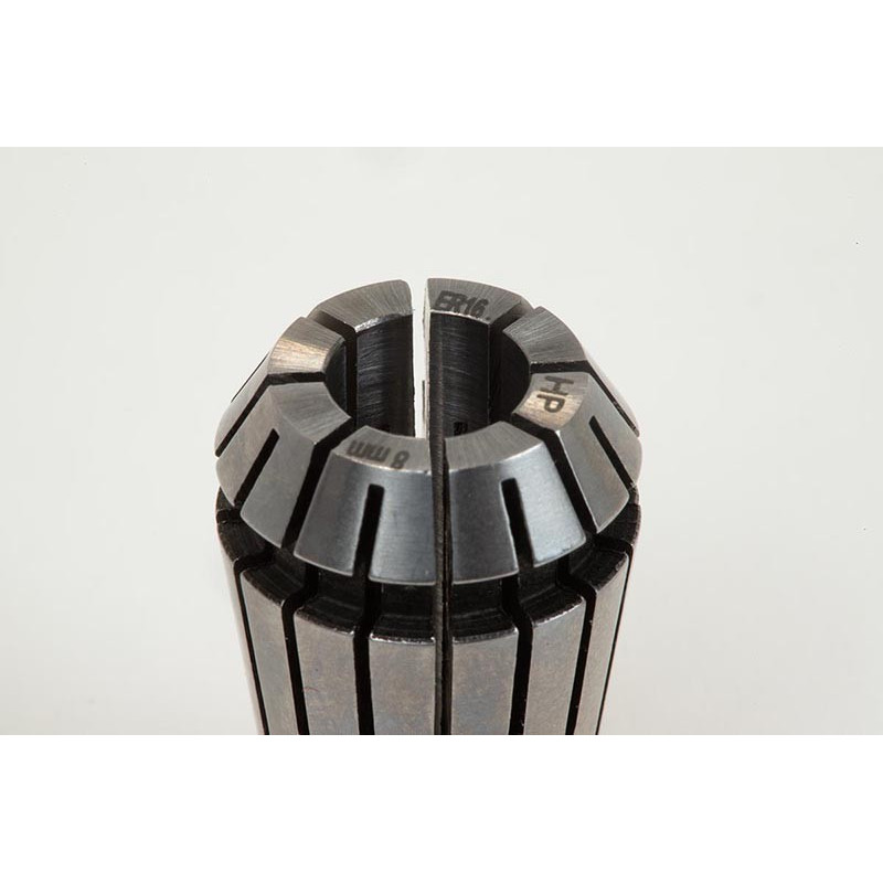 ER16 8mm Straight-Bore Collet, 8 - 7mm Clamping Range