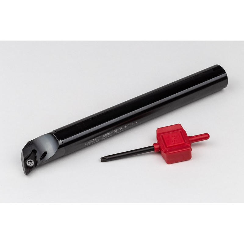 A20Q-SDQCR-11, 20mm Ø Steel Shank Internal (ID) Boring Bar, Right-Hand, Screw-Lock, Through-Tool Coolant