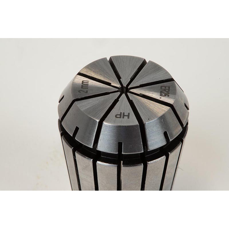 ER25 2mm Straight-Bore Collet, 2 - 1mm Clamping Range