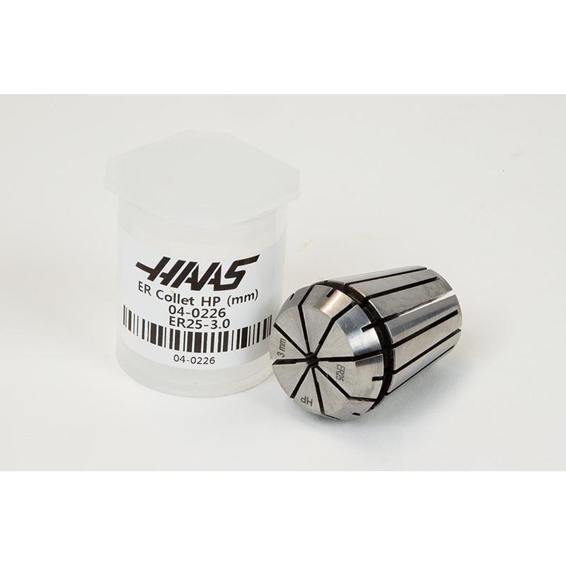 ER25 3mm Straight-Bore Collet, 3 - 2mm Clamping Range