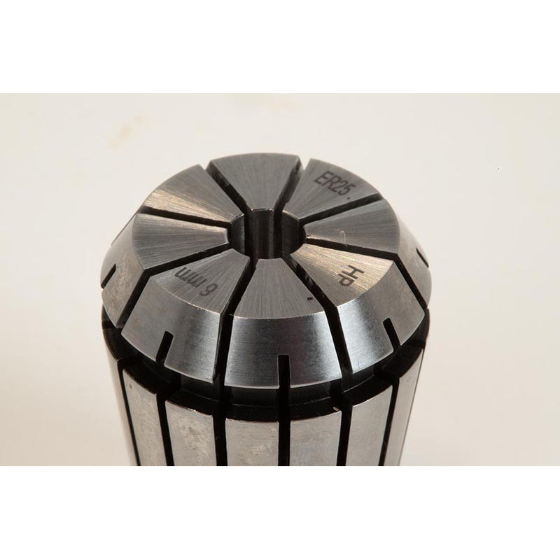 ER25 6mm Straight-Bore Collet, 6 - 5mm Clamping Range