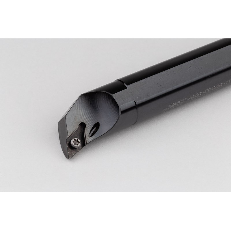 A25R-SDQCR-11, 25mm Ø Steel Shank Internal (ID) Boring Bar, Right-Hand, Screw-Lock, Through-Tool Coolant