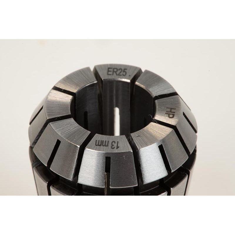 ER25 13mm Straight-Bore Collet, 13 - 12mm Clamping Range