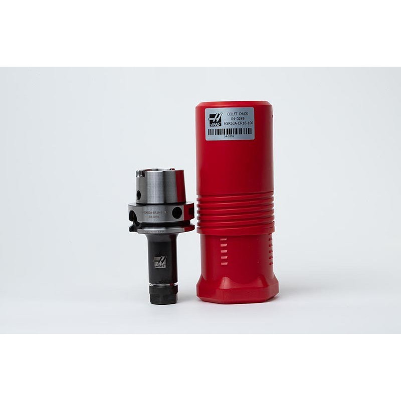 HSK63A ER16 Collet Chuck x 100mm Gage Length, TSC