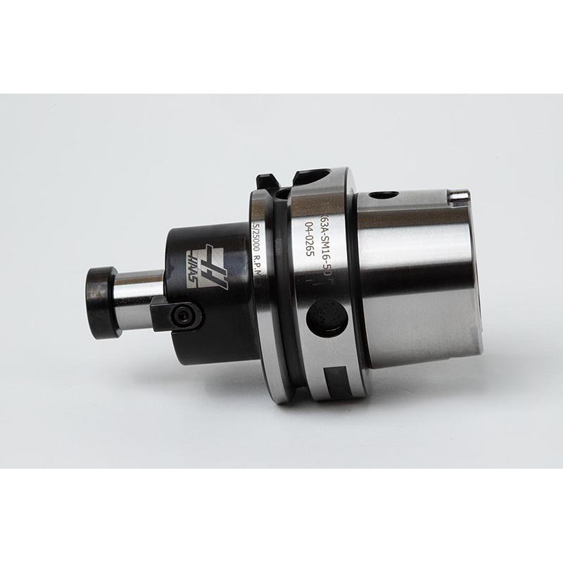 HSK63A Shell Mill Holder, 16mm Pilot Diameter x 50mm Gage Length, TSC