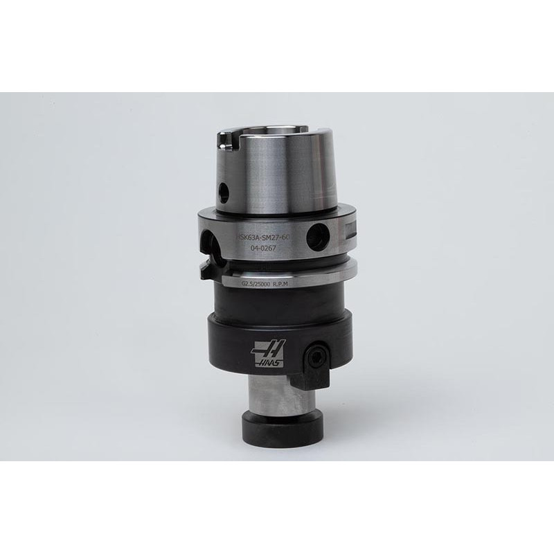 HSK63A Shell Mill Holder, 27mm Pilot Diameter x 60mm Gage Length, TSC