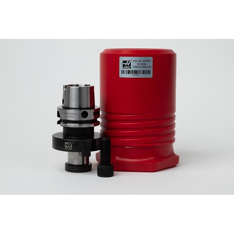 HSK63A Shell Mill Holder, 32mm Pilot Diameter x 60mm Gage Length, TSC