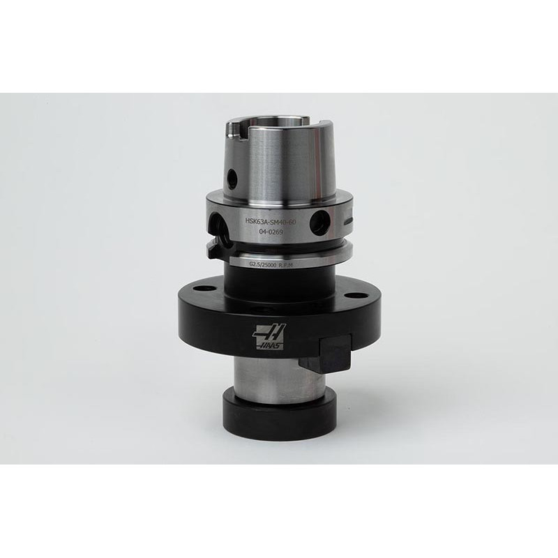 HSK63A Shell Mill Holder, 40mm Pilot Diameter x 60mm Gage Length, TSC