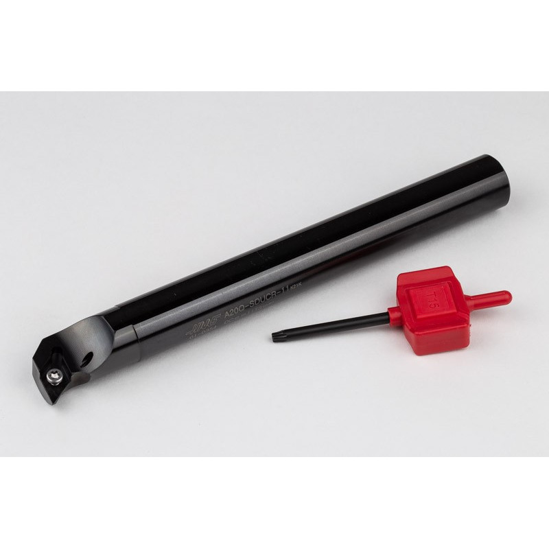 A20Q-SDUCR-11, 20mm Ø Steel Shank Internal (ID) Boring Bar, Right-Hand, Screw-Lock, Through-Tool Coolant