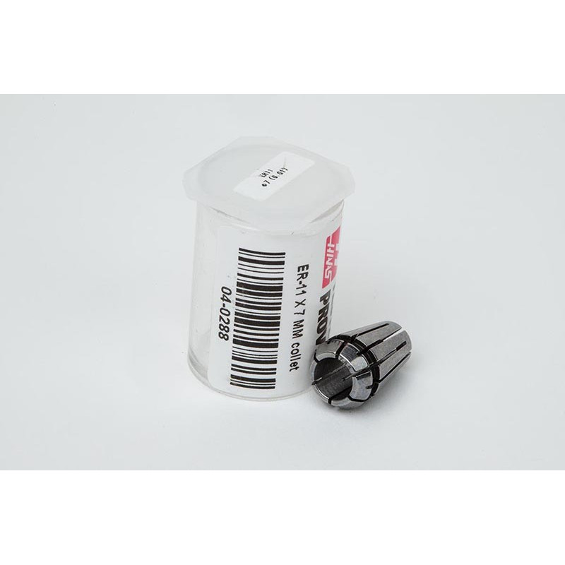 ER11 7mm Straight-Bore Collet, 7 - 6.5mm Clamping Range