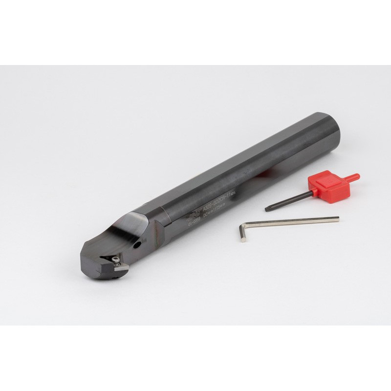 A32S-SDZCR-11, 32mm Ø Steel Shank Internal (ID) Boring Bar, Right-Hand, Screw-Lock, Through-Tool Coolant