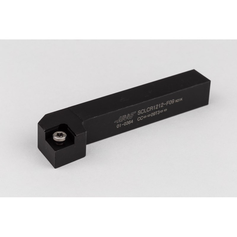 SCLCR1212-F09, 12mm Square Steel Shank External (OD) Turning Tool, Right-Hand, Screw-Lock