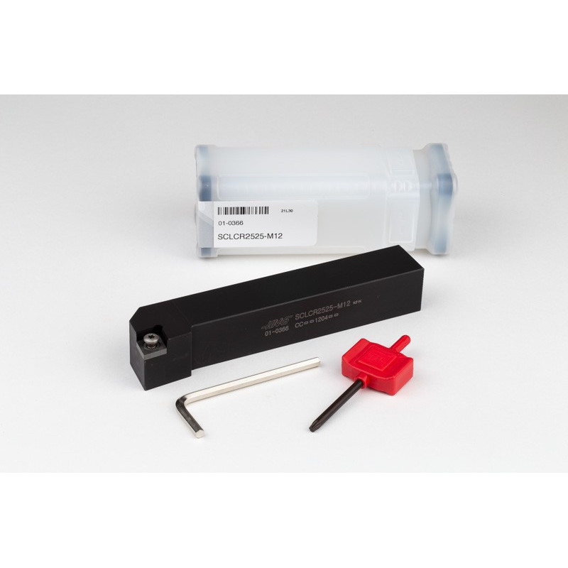 SCLCR2525-M12, 25mm Square Steel Shank External (OD) Turning Tool, Right-Hand, Screw-Lock