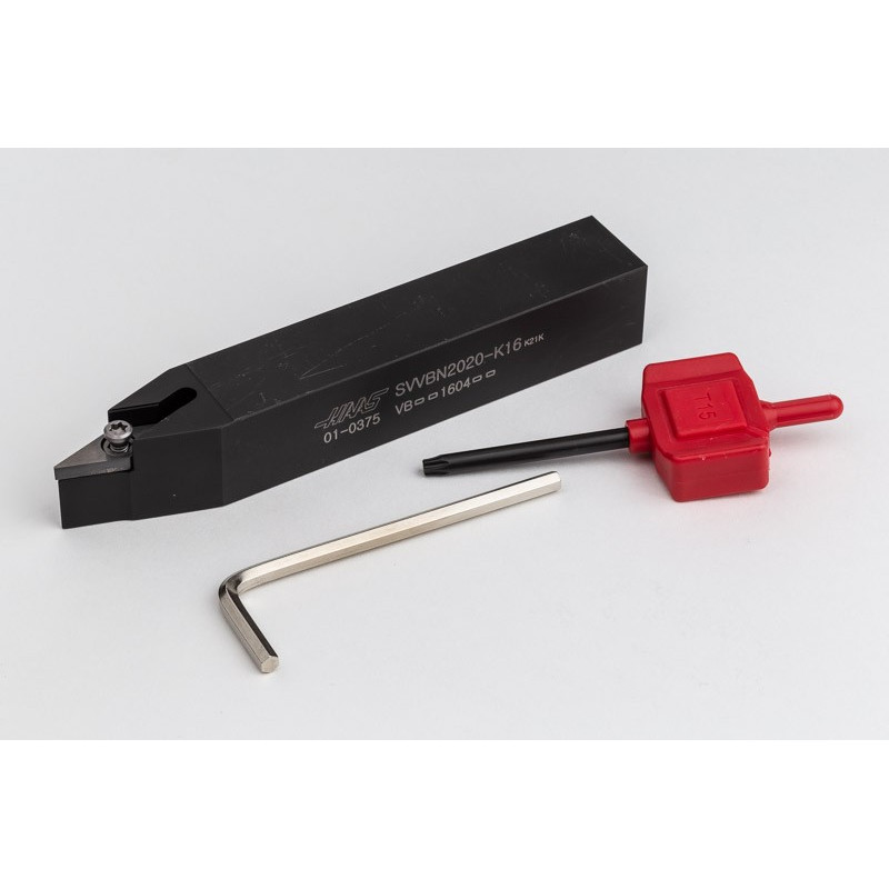 SVVBN2020-K16, 20mm Square Steel Shank External (OD) Turning Tool, Neutral, Screw-Lock