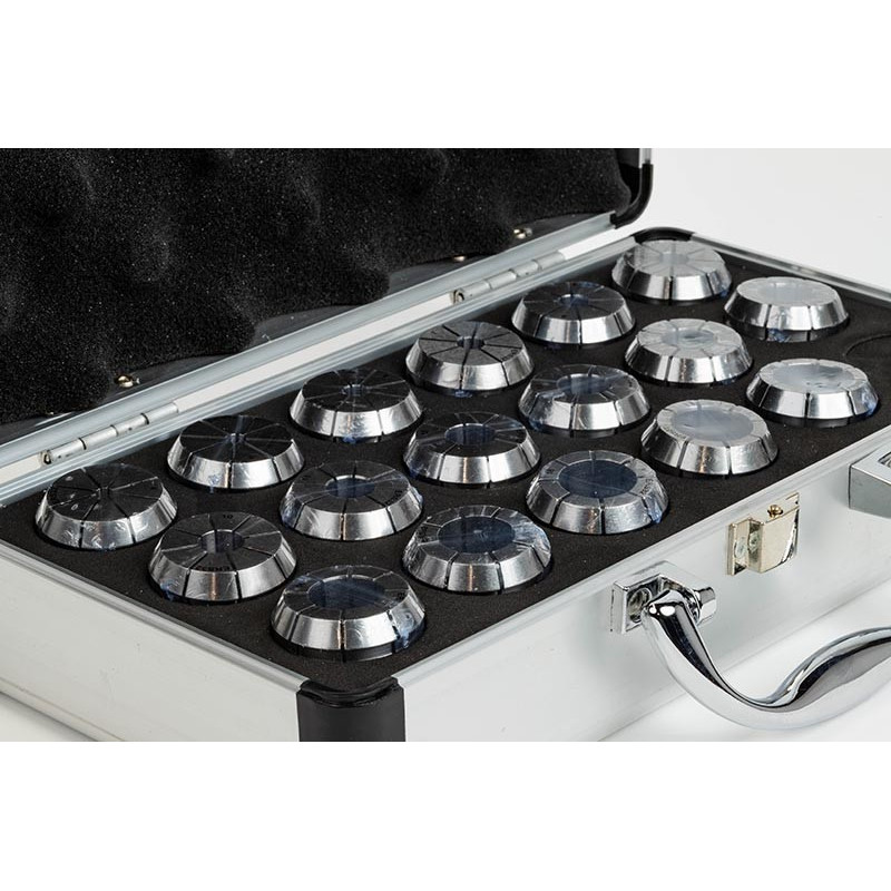 17-Piece, ER32 Straight Bore Sealed Collet Set, 4mm - 20mm