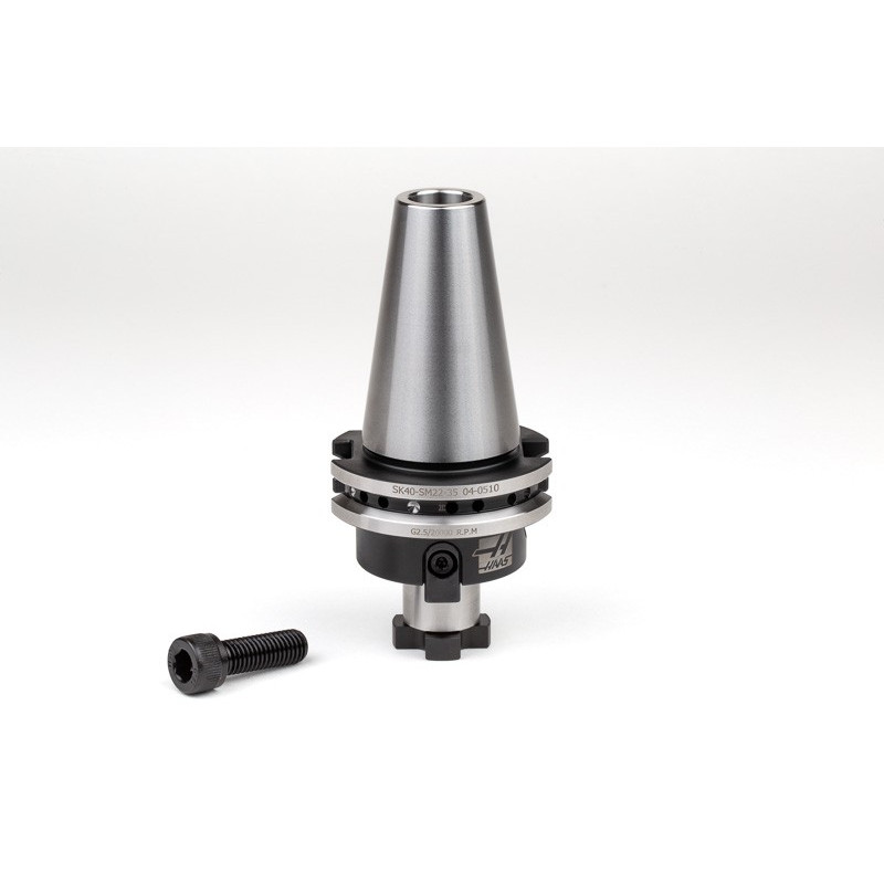 SK40/DIN Shell Mill Holder, 22mm Pilot Diameter x 35mm Gage Length, TSC