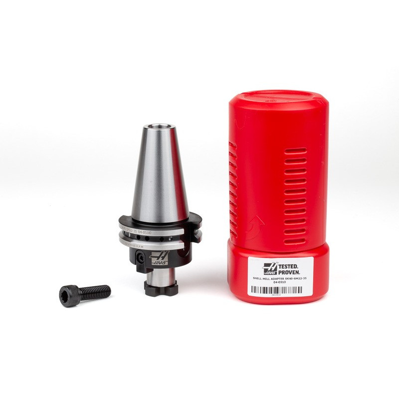 SK40/DIN Shell Mill Holder, 22mm Pilot Diameter x 35mm Gage Length, TSC