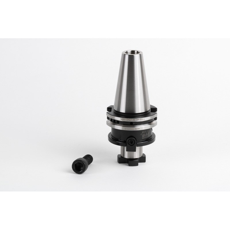 SK40/DIN Shell Mill Holder, 27mm Pilot Diameter x 40mm Gage Length, TSC