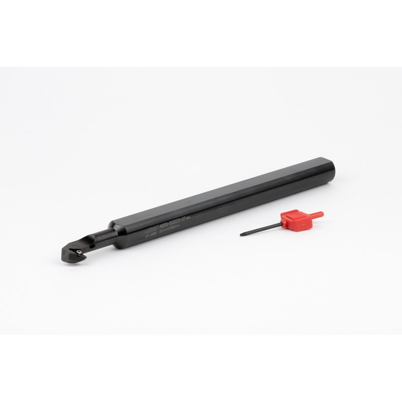 A20S-SDZCR-07, 20mm Ø Steel Shank Internal (ID) Boring Bar, Right-Hand, Screw-Lock, Through-Tool Coolant