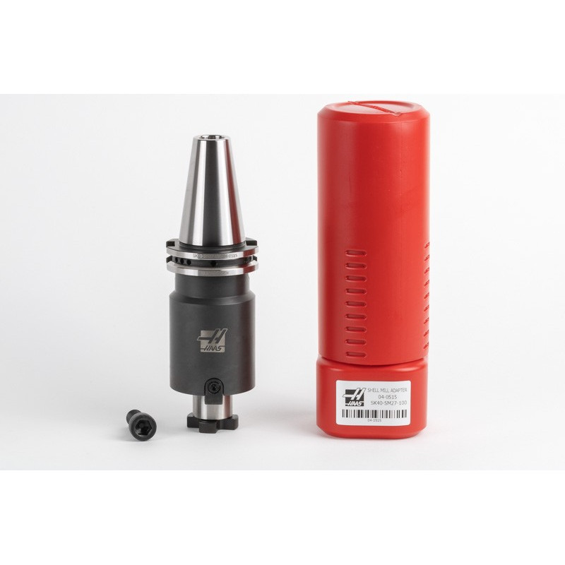 SK40/DIN Shell Mill Holder, 27mm Pilot Diameter x 100mm Gage Length, TSC