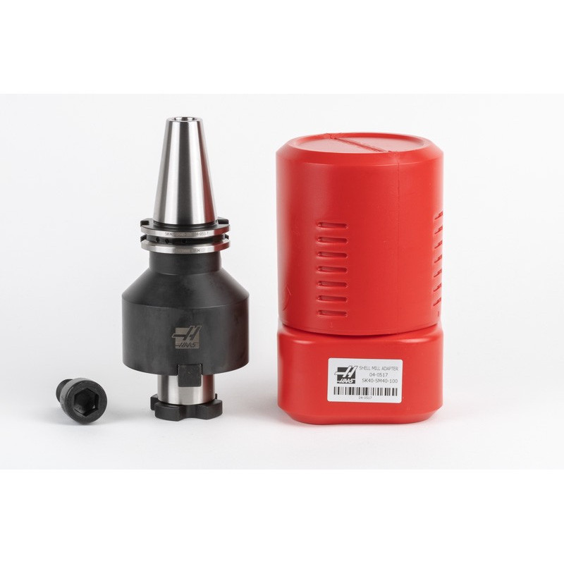 SK40/DIN Shell Mill Holder, 40mm Pilot Diameter x 100mm Gage Length, TSC