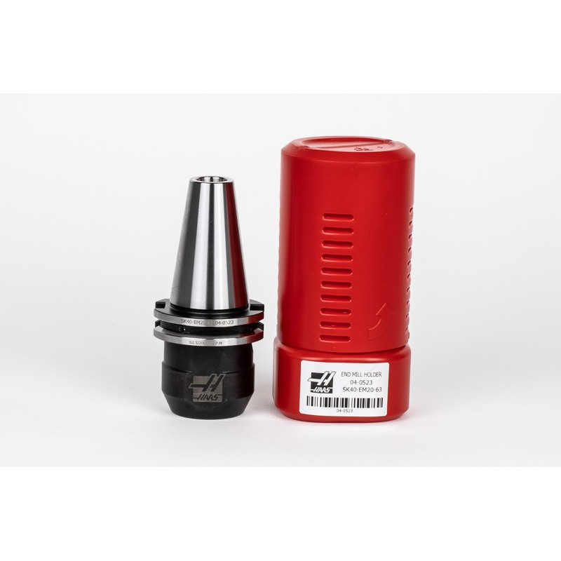 SK40/DIN 20mm End Mill Holder x 63mm Gage Length, TSC