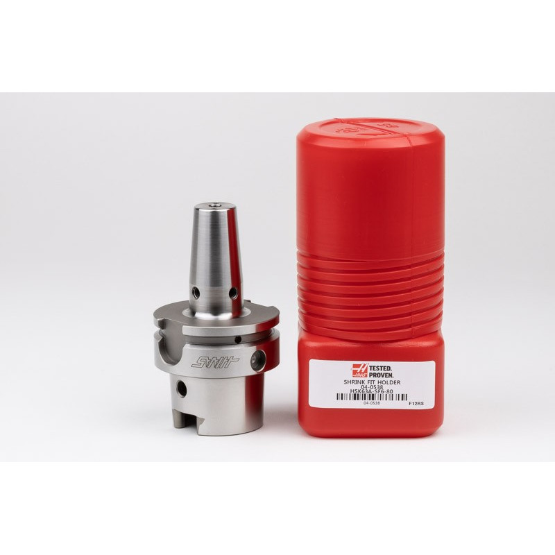 HSK63A 6mm Shrink Fit Holder x 80mm Gage Length, TSC