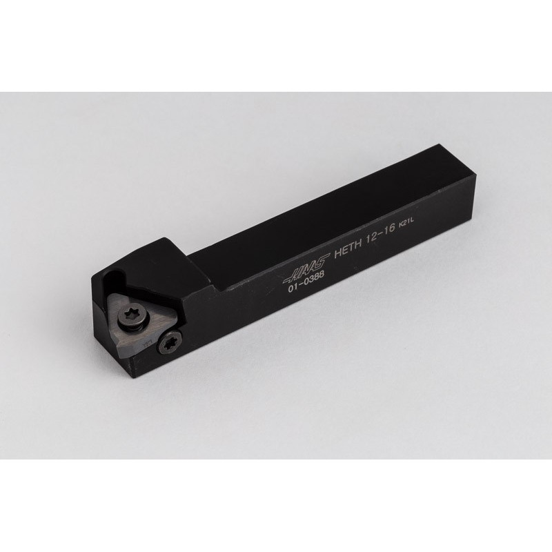 HETHR12-16, 12-міліметровий інструмент для зовнішнього (OD) різьблення зі сталевим квадратним хвостовиком, правий, з гвинтовим фіксатором