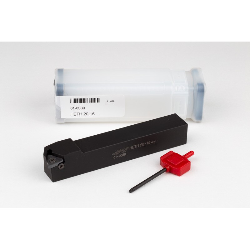 HETHR20-16, 20-міліметровий інструмент для зовнішнього (OD) різьблення зі сталевим квадратним хвостовиком, правий, з гвинтовим фіксатором