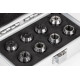 8-Piece, ER16 Tap Collet Set, M2 - M12