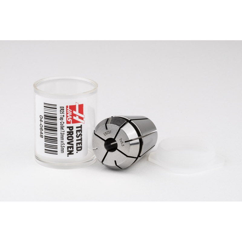 ER25 M7 - M10 Tap Collet, 7mm Bore Diameter x 5.5mm Square