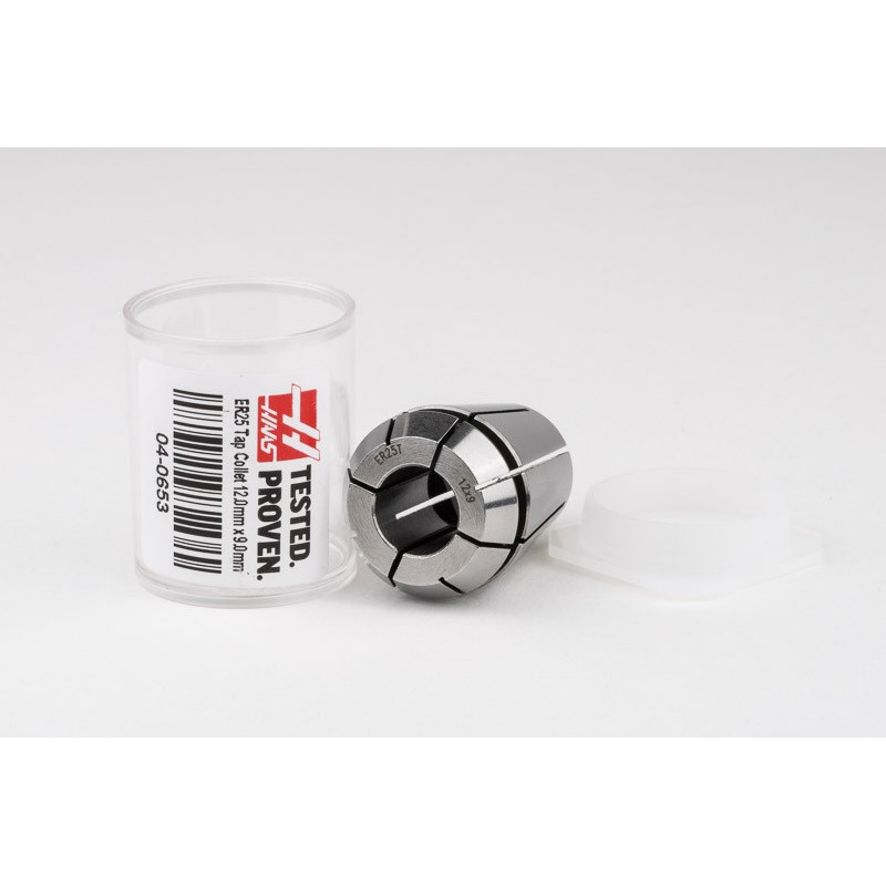 ER25 M16 Tap Collet, 12mm Bore Diameter x 9mm Square